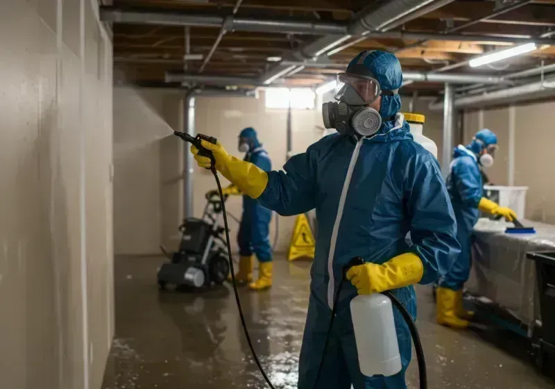 Basement Sanitization and Antimicrobial Treatment process in Torrance, CA